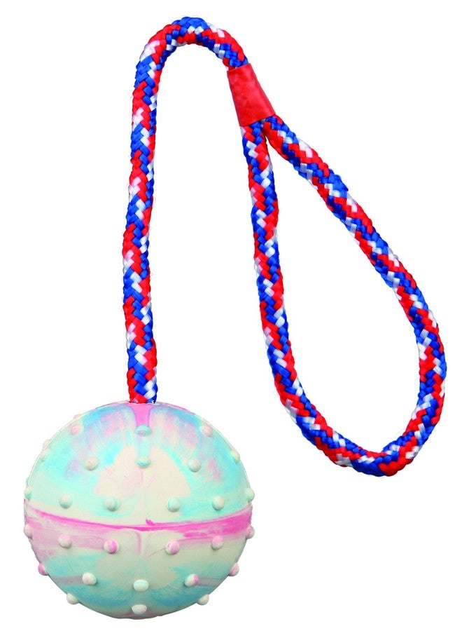 TRIXIE Ball on a Rope Natural Rubber Dog Toy (Pack of 2) - 30 cm - Image 2